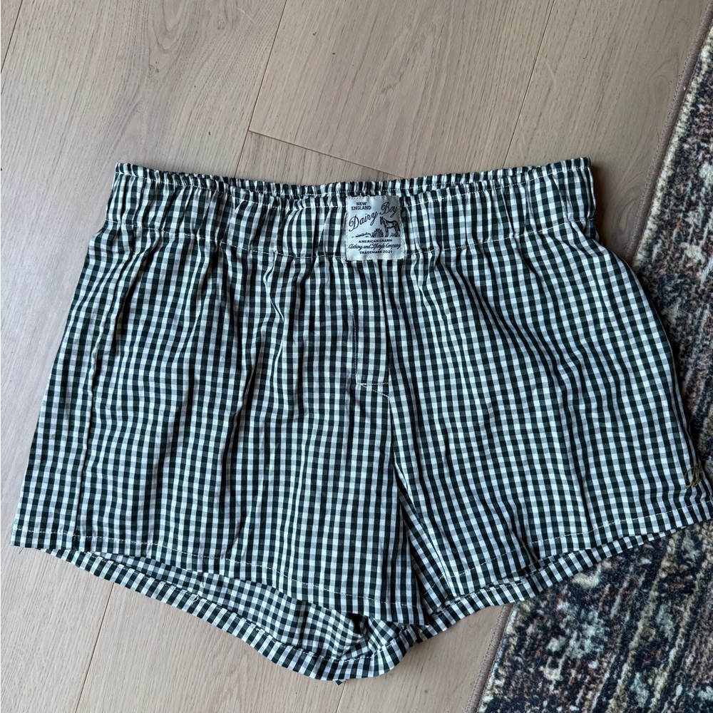 Dairy Boy Gingham Boxer Shorts XS/S